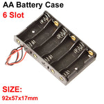 boîtes stockage batteries aa noires clips câbles pratique multifonctionnelle rangement diy 10 emplacements
