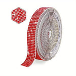 ruban strass décoratif adhésif vert noir violet blanc rose beige rouge classique 3d strass