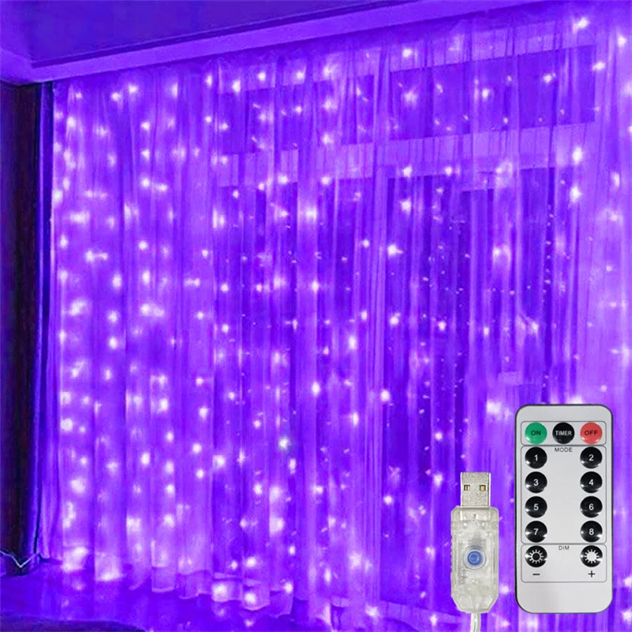 guirlande lumineuse multicolore modes télécommande clips led usb moderne festifs