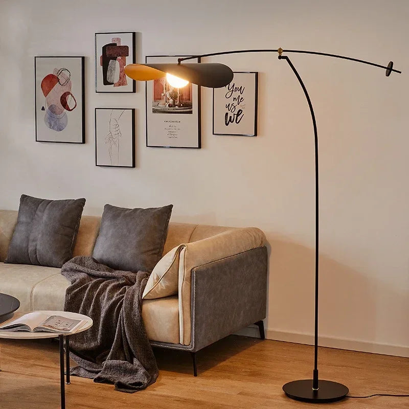 lampe poser moderne minimaliste noir beige blanc mat oscillante interrupteur tactile led