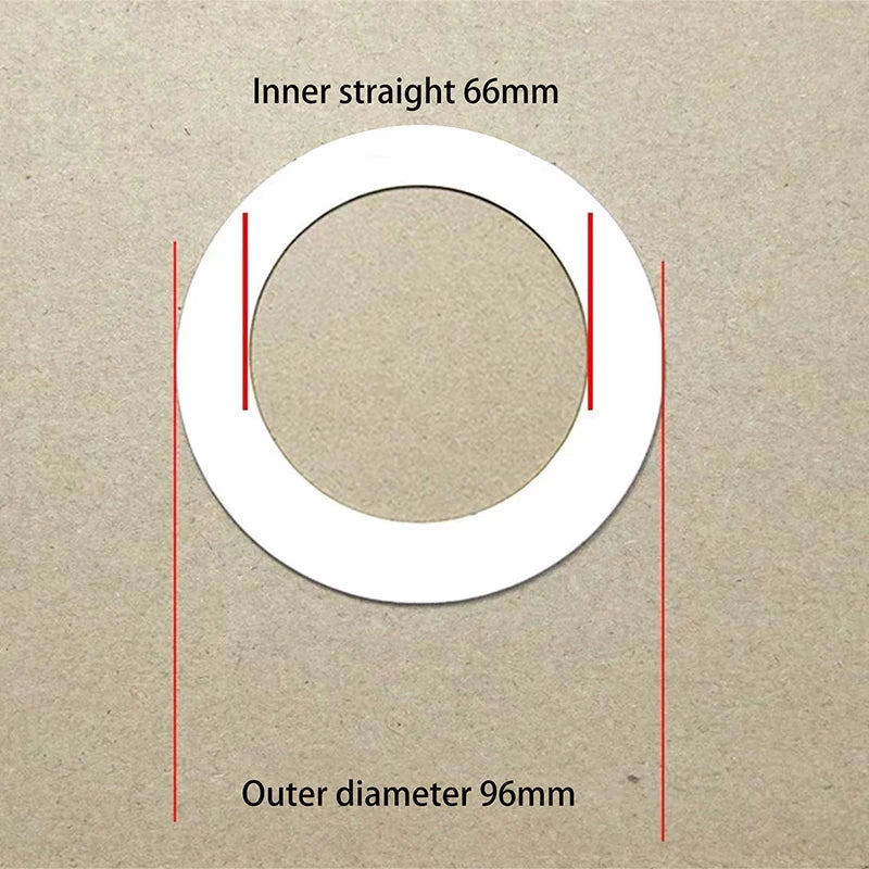 anneaux réparation lampe blancs ronds lisses opaques entretoises rondelles supports joints minimalistes
