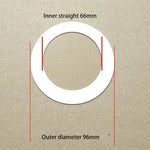 anneaux réparation lampe blancs ronds lisses opaques entretoises rondelles supports joints minimalistes