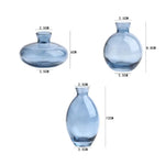 vases transparents modernes simples verre bleu clair decoration maison salon