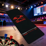 tapis fléchettes darts logo rouge antidérapant polyester moderne noirintérieurextérieur