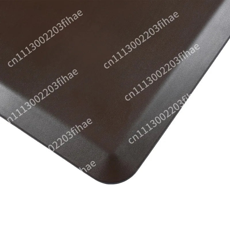 tapis sol marron foncé moderne anti fatigue imperméable uni salon chambre bain