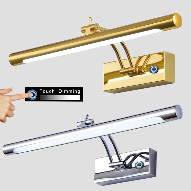 lampe led moderne or argent noir fixée mur éclairage intérieur cuisine chambre coucher salle