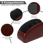 support télécommandes moderne simili cuir noir marron compartiments anti dérapant protection velours