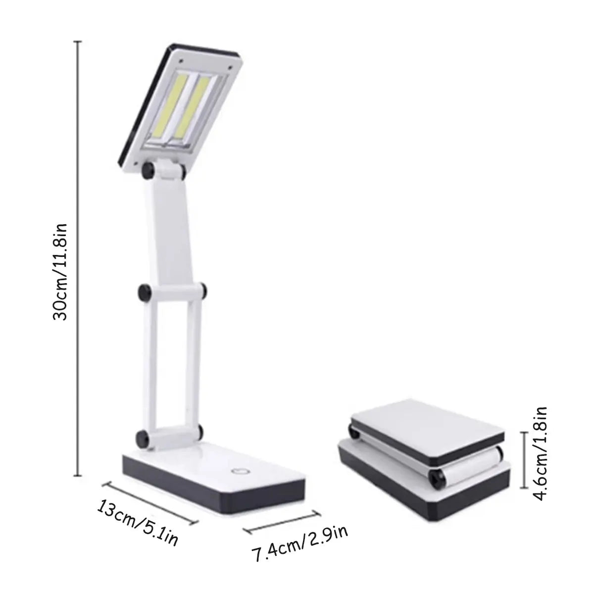 lampe table pliable moderne blanc noir mat adaptateur câble usb