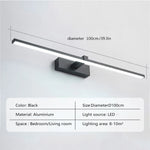 applique murale led moderne noire fixée 100cm 90260v 20 lumières chambre salon cuisine
