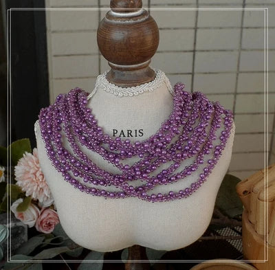 bracelets polyester multicolore blanc rouge or violet marron gris biodegradable