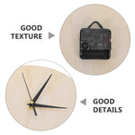 horloge murale bois naturelle moderne cadran blanc aiguilles noires diamètre 25cm peinture diy