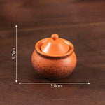 assiettes miniatures dessert blanc noir assiettes rustiques classiques textures marbrées accessoires cuisine poupée