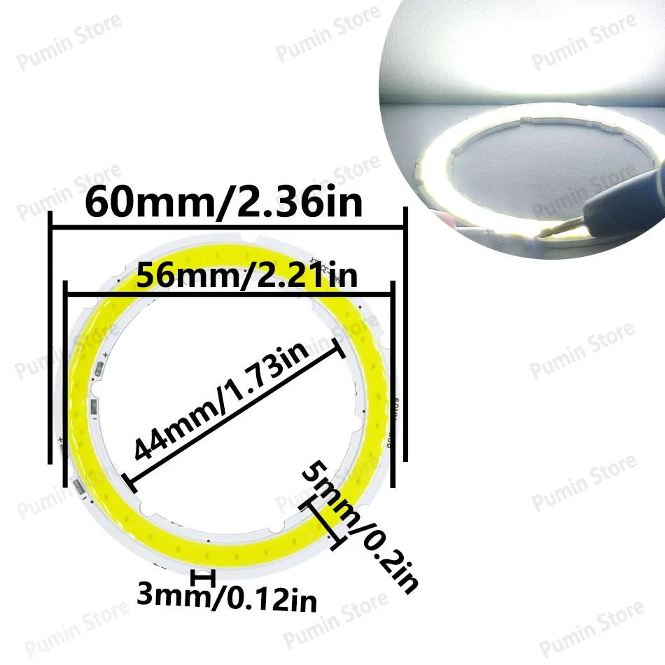 plaque led circulaire concentrique 2w 4w 6w 8w 10w 12w blanc jaune gris moderne