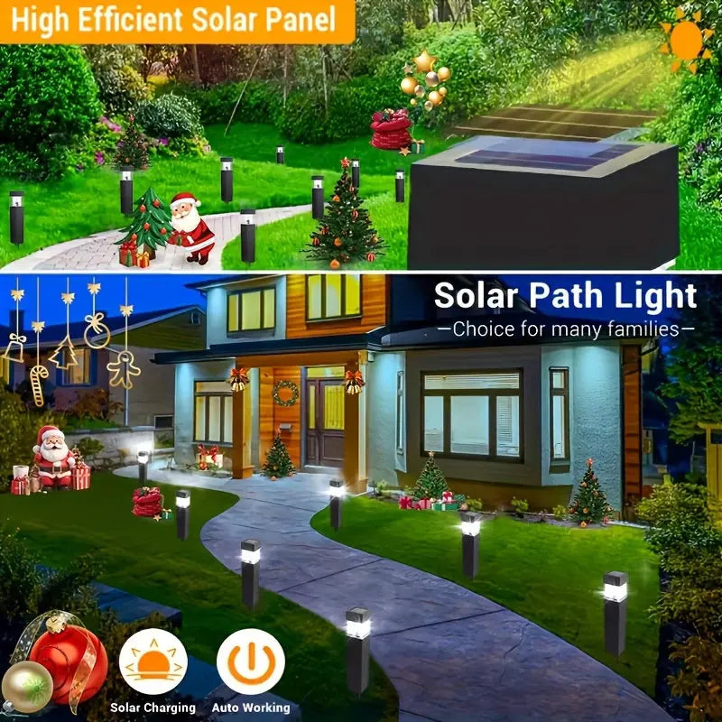 luminaire solaire moderne lampe gazon noir led auto éclairage extérieur chemin
