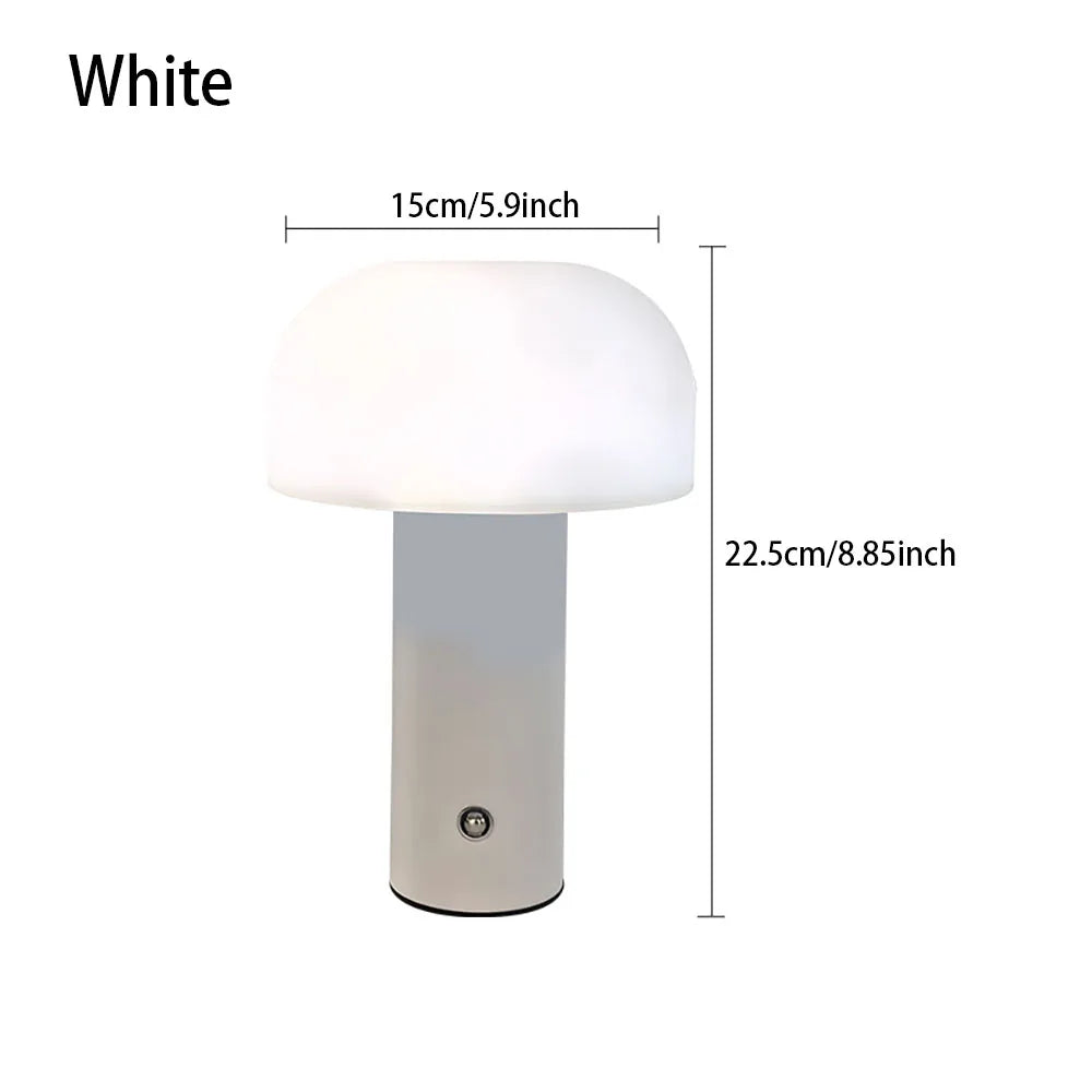 lampe table moderne rechargeable led 5v blanc orange vert noir touch switch bas haut