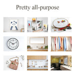 support mural transparent porte serviettes clés horloge tableaux vêtements adhésif pvc moderne pièces