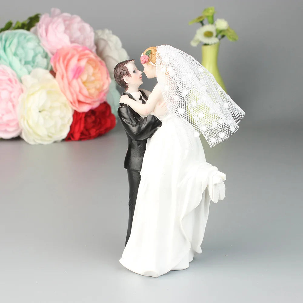 figurines mariage résine mariée marié cake topper décoration anniversaire fiançailles
