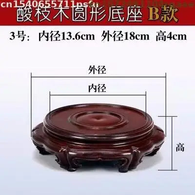 théière artisanale bois sculpté support figurines vase pot fleur trưng bày bàn trà đồ