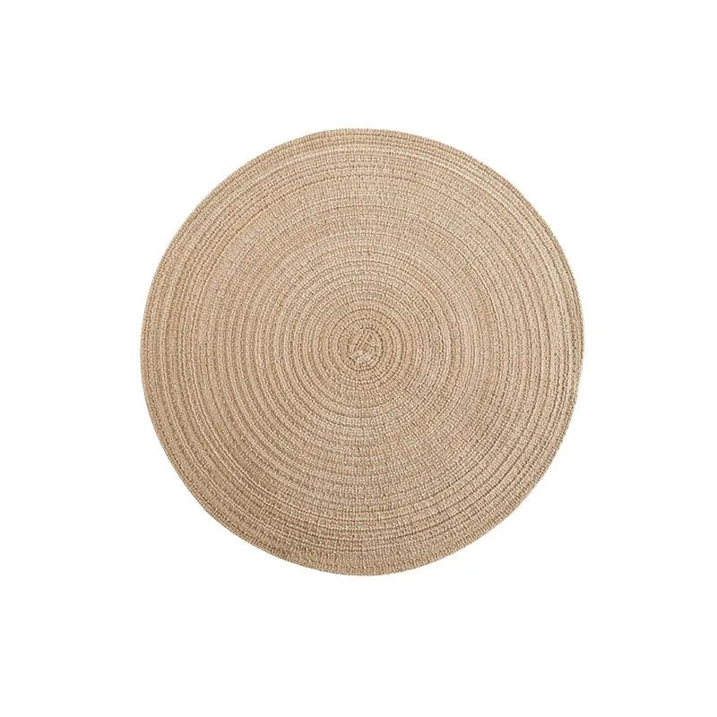serviettes table tissées spirales moderne beige vert bleu marine rustique