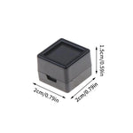 boîtes bijoux rangement cuir pu blanc noir contemporain 2cm 2cm 1.5cm
