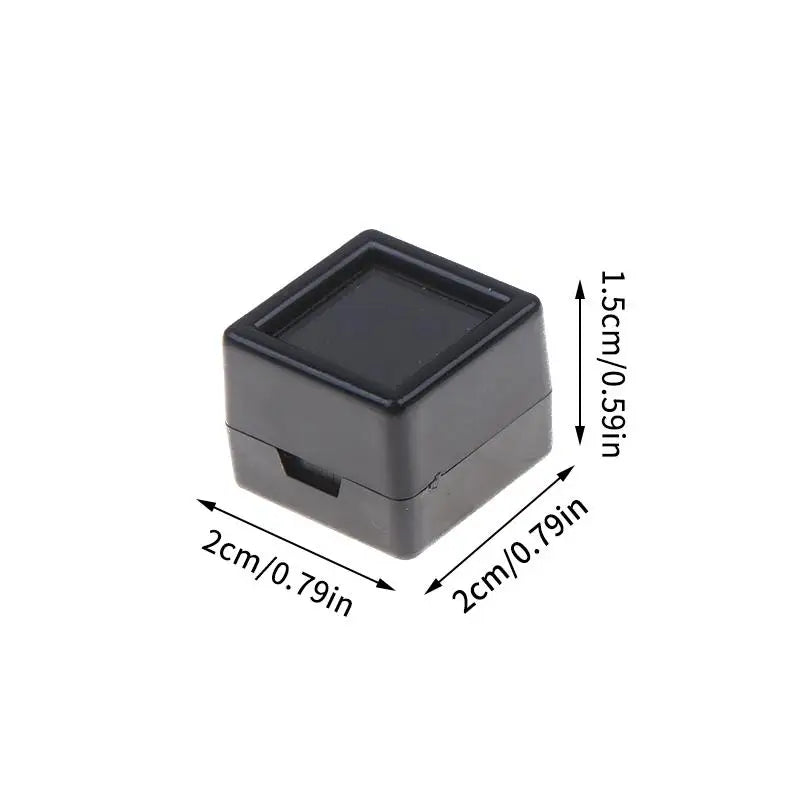 boîtes bijoux rangement cuir pu blanc noir contemporain 2cm 2cm 1.5cm