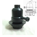 socle lampe moderne bakélite noir interrupteur chaîne cloche dorée ul certification đèn