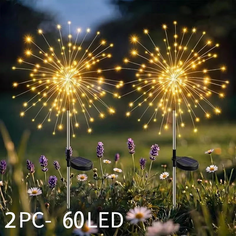 lumière solaire jardin led blanc doré moderne étoile fixée tigeextérieur décoration patio