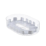 support rangement rotatif transparent moderne boissons réutilisable sans fixation visible