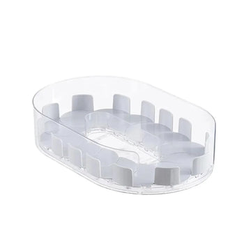support rangement rotatif transparent moderne boissons réutilisable sans fixation visible