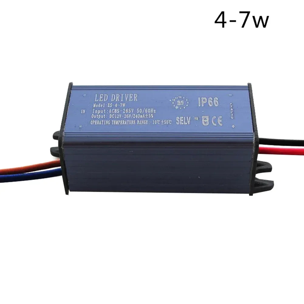 transformateur led bleu noir industriel ip65 étanche connecteurs électriques 3w 50w alimentation projecteur