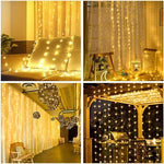 guirlande lumineuse led blanc chaud étoiles moderne 3m 100led modes usb alimentation