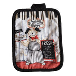 protège sous verre multicolore rustique poignées tissu motif cuisine animal fleur textes opaques rectangle