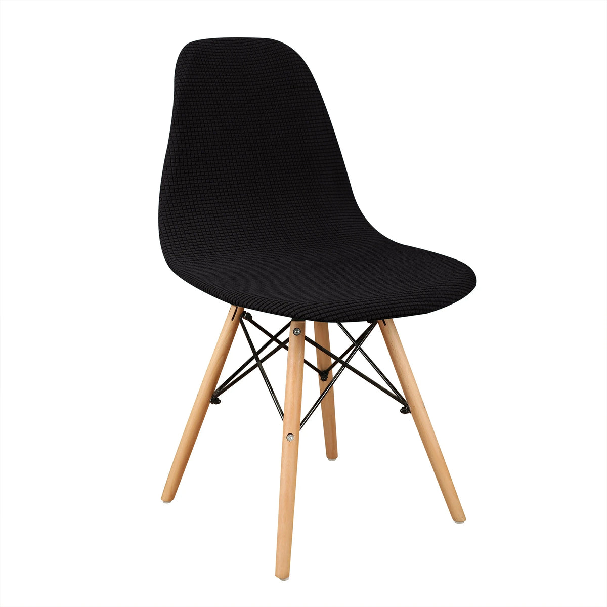 chaise scandinave velours beige moderne mariage banquet houssable réglable pieds bois structure métallique