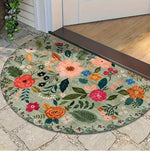 tapis multicolore fleurs feuilles antidérapant résistant décoloration moderne extérieur salon bain