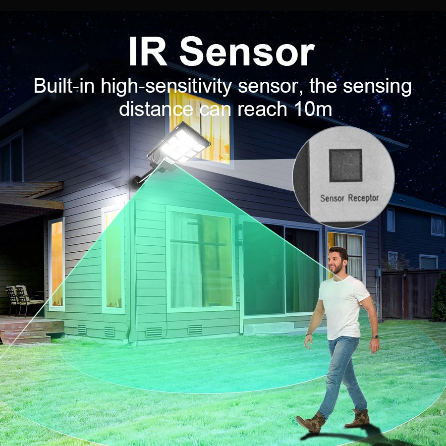 lumière solaire extérieure led moderne ip67 fixée mural garage décoration