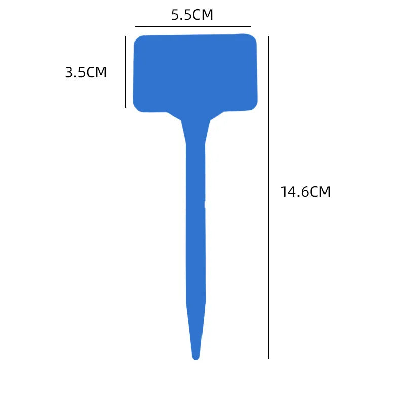 étiquettes jardinage bleu vert rouge blanc pratiques simples rectangulaires pointues 10 pièces