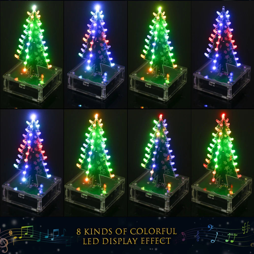 Kit de composants électroniques pour sapin de Noël LED à monter