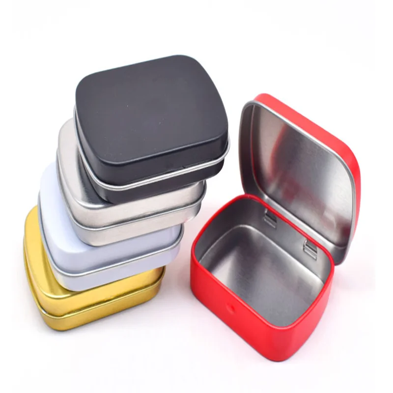 boîtes rangement métalliques brillantes moderne rouge noir doré minimalistes magnectiques 18 compartiments