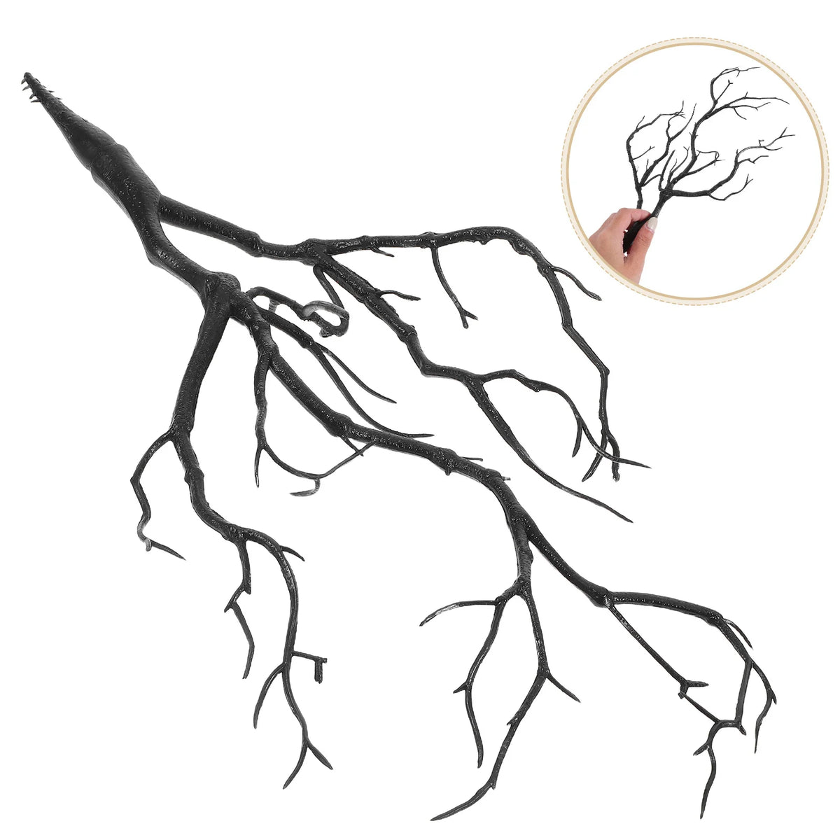 branches artificielles décoratives naturelles rustiques fleurs violettes vertes coquille plantes pots minimalisteextérieurintérieurDecorationArtificiel
