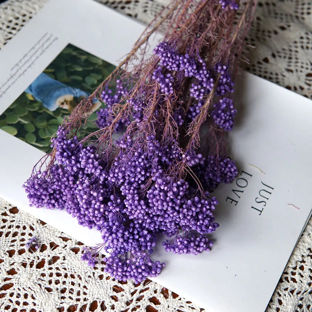 bouquet fleurs séchées naturelles rustique décoration maison mariage anniversaire petit volume décoratif