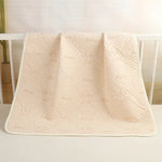 tapis bébé rose bleu zigzag blanc anti urine réutilisable coton moderne doux chambre bébé