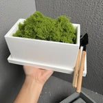 jardin pots silicone moderne jaune blanc gris mat opaques variés tailles