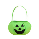 sac main halloween vison sac bonbons fantaisie visage citrouille noir uni