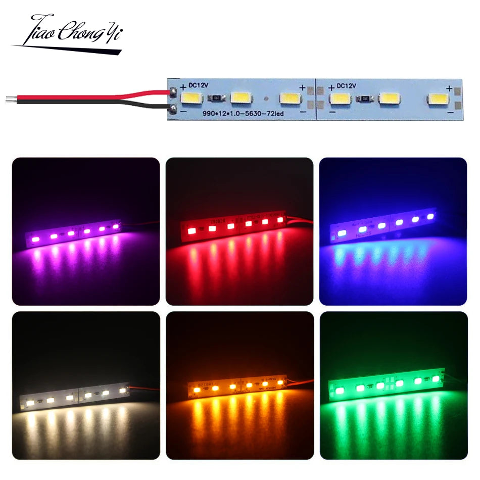 ruban led rigide led 8cm 12v multicolore moderne éclairage spécial 249lm 2ans garantie