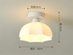 lampe moderne acrylique verre céramique blanc doré rayures horizontales minimaliste