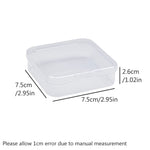 boîtes rangement transparentes poignées modernes petites pièces accessoires boîtes polyvalentes