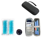 gaine réfrigération bleu flocons neige moderne sac isolation pilules insulin diabète refroidissement travel organizer