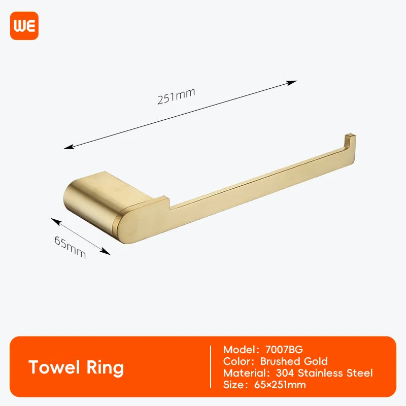accessoires salle bain moderne porte serviettes doré porte savon porte gobelet porte lotion fixations