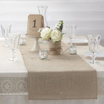 chemin table rustique toile jute nappe blanche decoration mariage champetre assiettes couverts