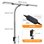 lampe led flexible noir moderne pince réglable étude lecture